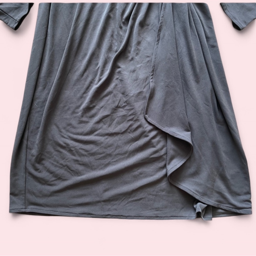 Victoria’s Secret Faux Wrap Drape Dress Gray | S | Day to Night Dress - Picture 6 of 8